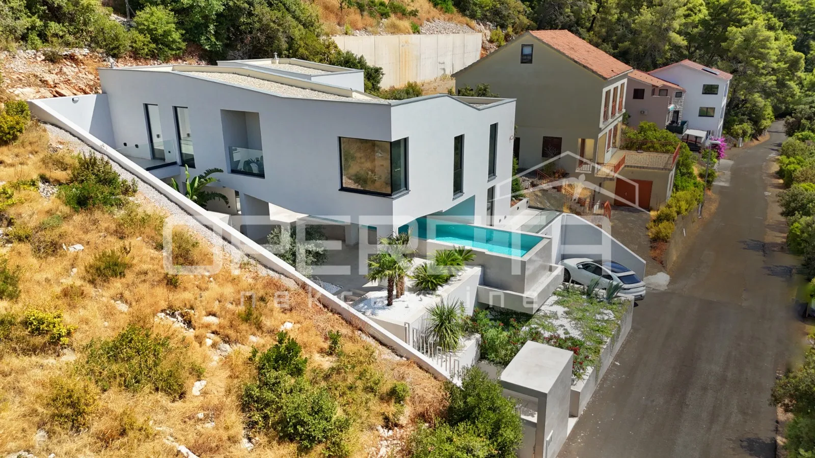 novoizgrađena dizajnerska vila s bazenom, brna, otok korčula - slika 9