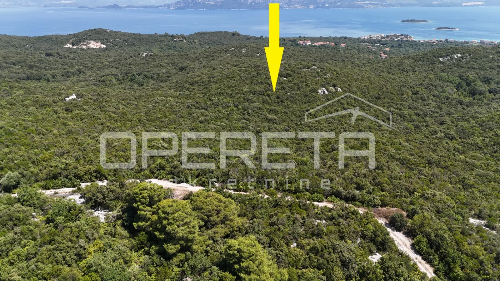 impresivno zemljište, 46.244m2, pogledom na more,sreser - slika 2