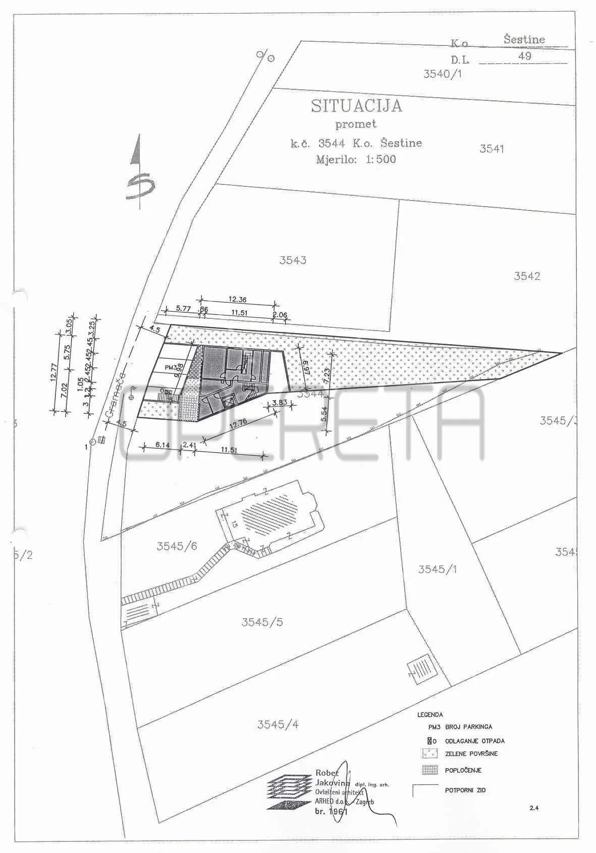 prodaja, građevinsko zemljište 1.313m2 sa građevinskom dozvolom za 2x450m2, gram - slika 8