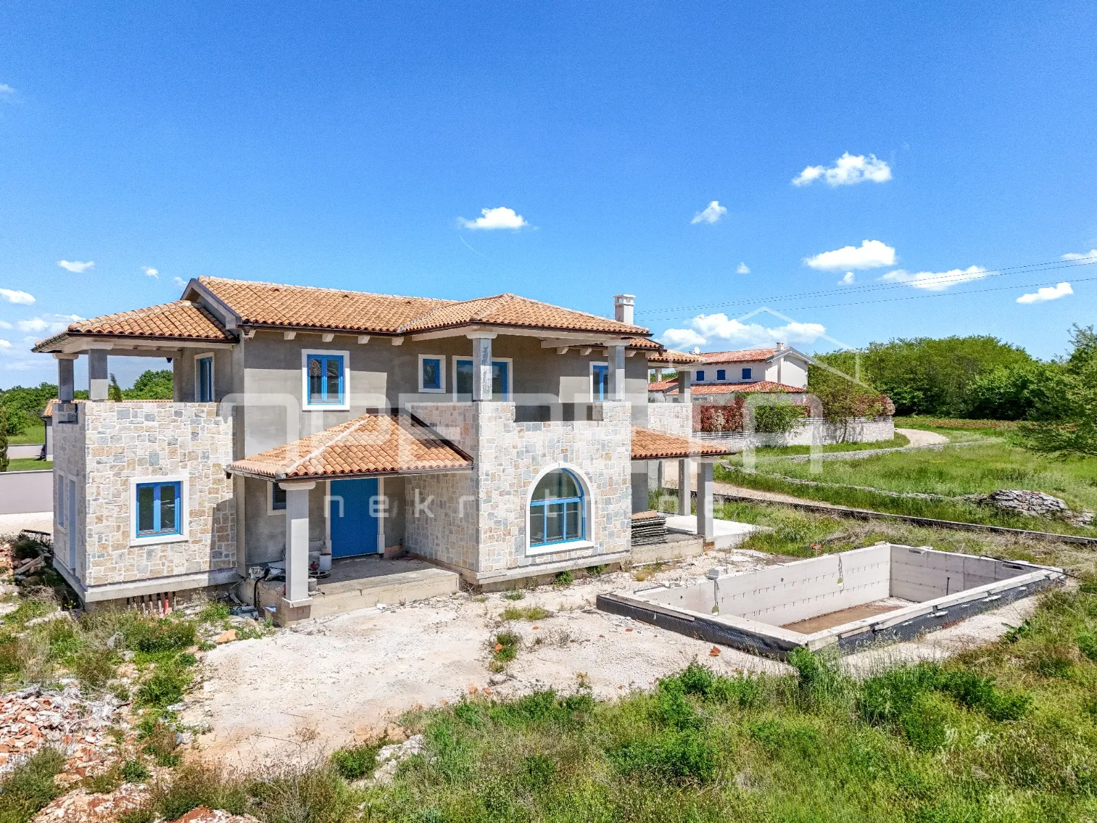 istra, rovinj okolica-kuća s bazenom pogled more - slika 2