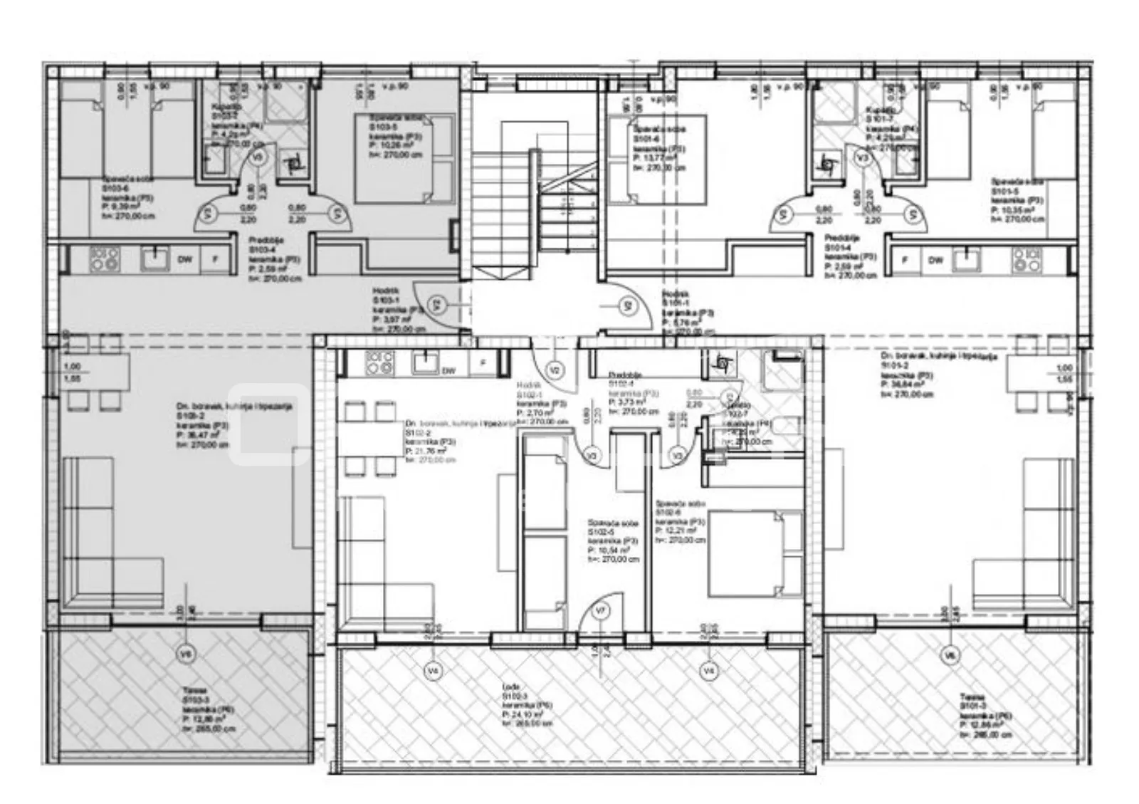 privlaka/zadar - luksuzni projekt 70m od mora, stan g103 - slika 5
