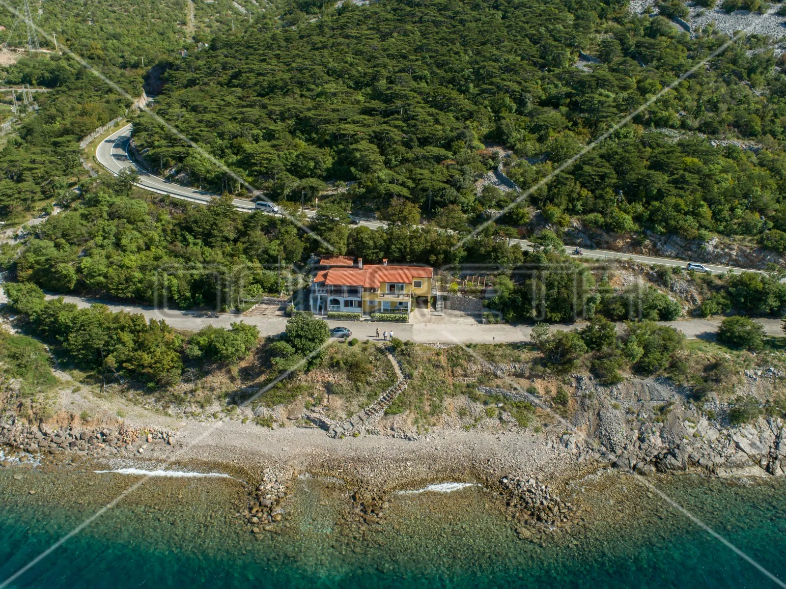 kuća s 4 apartmana, pogled na more, 1. red do mora, plaža, 216 m2,senj - slika 25