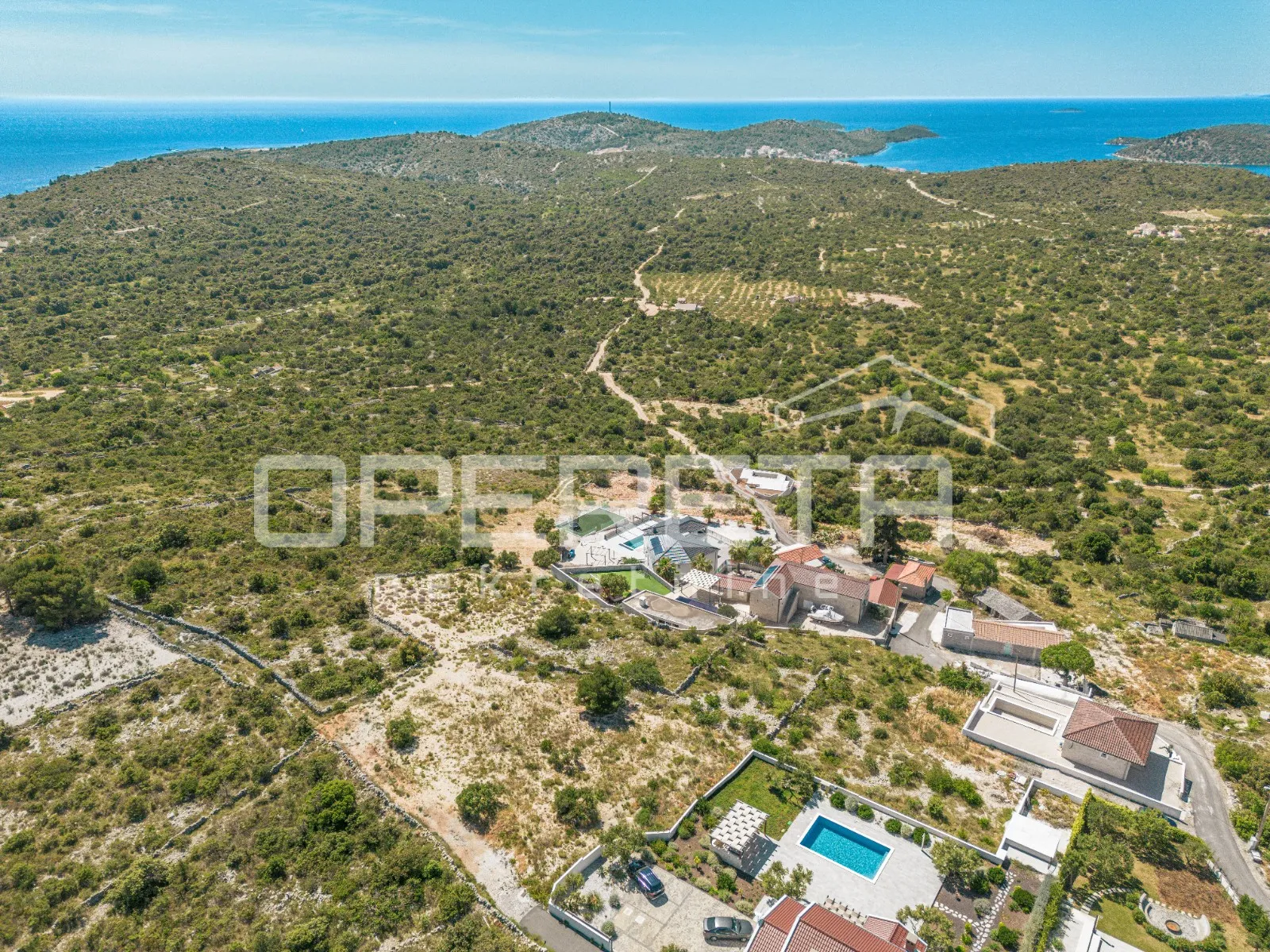 zemljište na mirnoj lokaciji s pogledom na more, 976 m², dvornica - slika 13