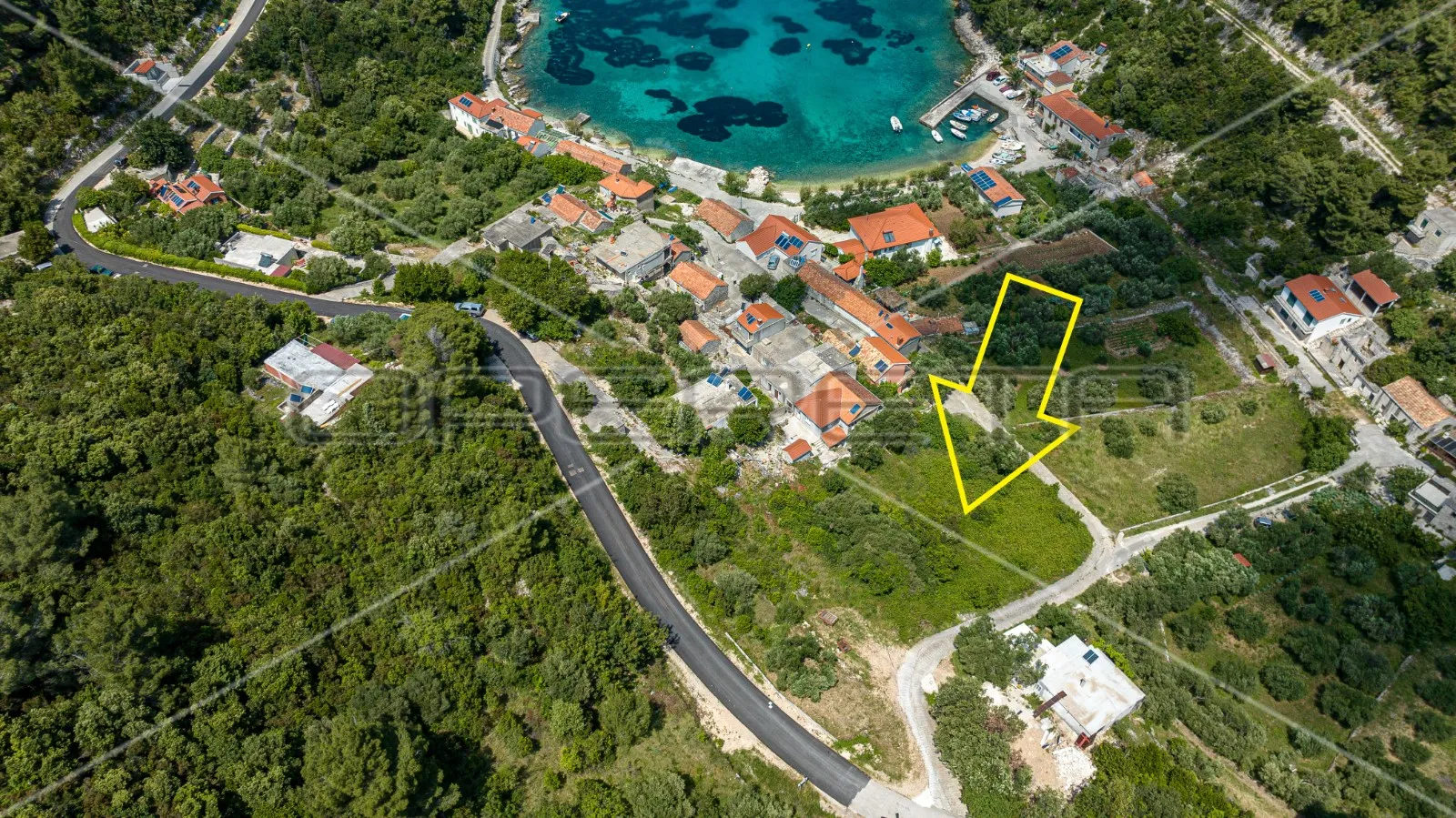 građevinsko zemljište sa pogledom na more, 1.431 m2, uvala babina - slika 7