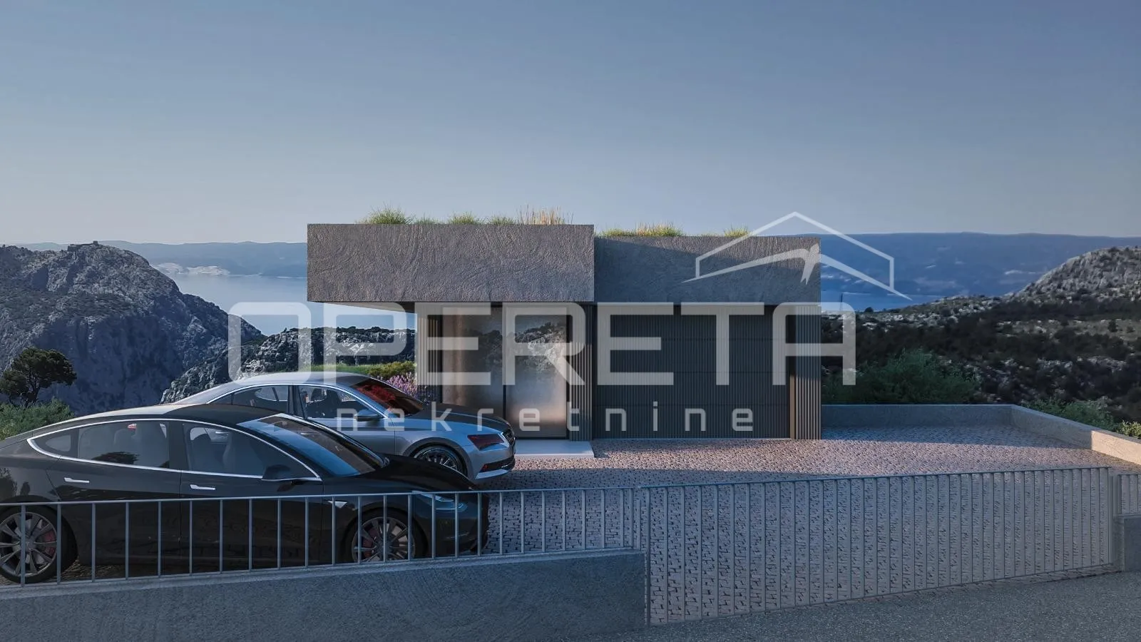 zemljište 1.546 m² s projektom za modernu vilu, omiš - slika 8