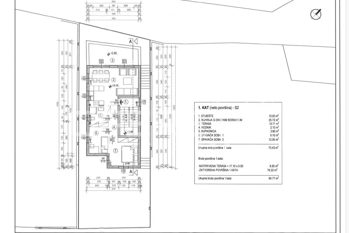 kuća s 5 stanova, 90 m od mora, rogoznica - slika 27