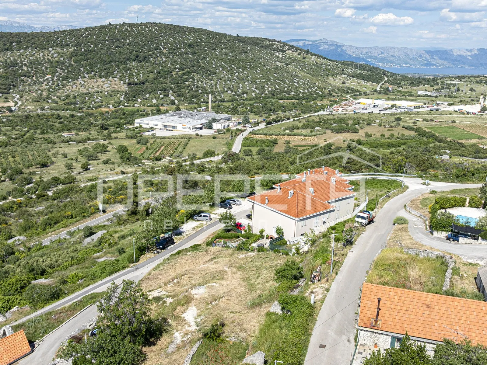 nerežišća, brač, građevinsko zemljište s pogledom, 450m2 - slika 8