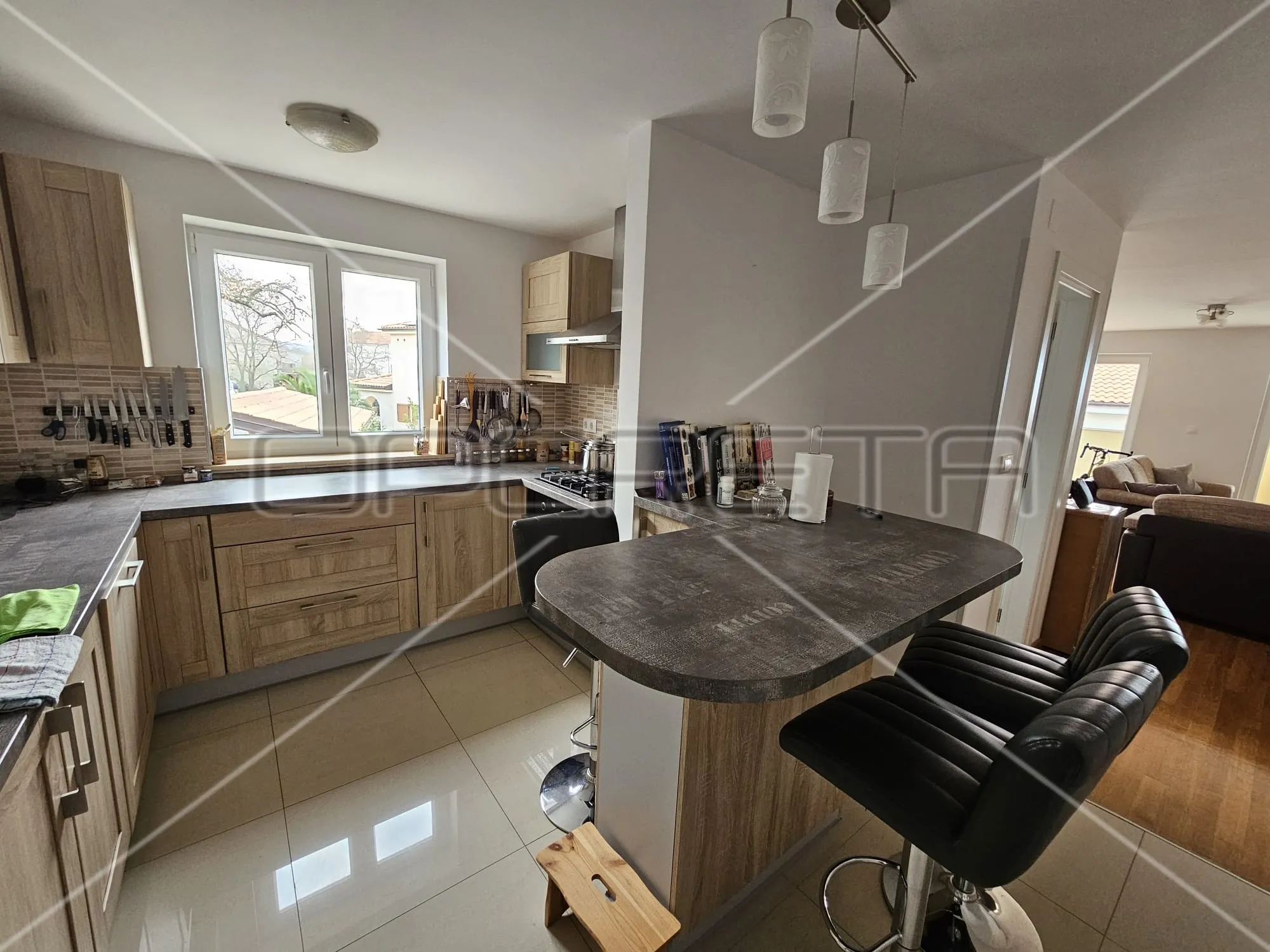 malinska, noviji duplex 4bdr s dvije terase, 2 parkirna mjesta, pogled more, atr - slika 10