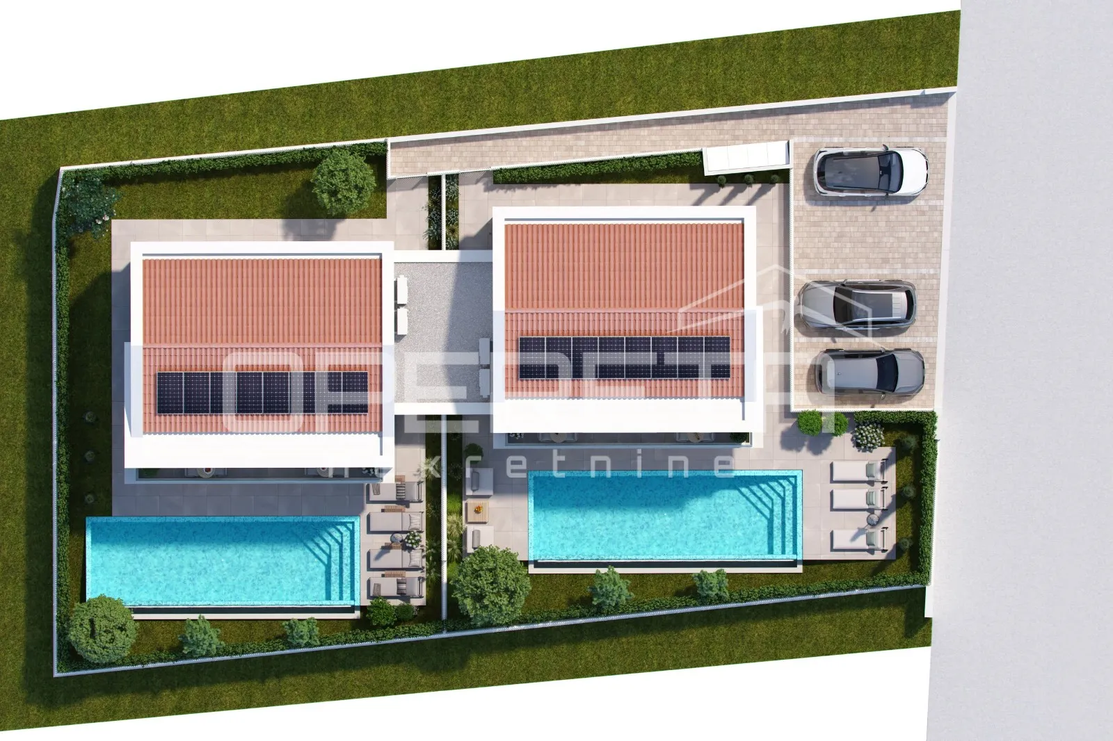 istra, poreč okolica-građevinsko zemljište s dozvolom za dvojnu kuću - slika 12