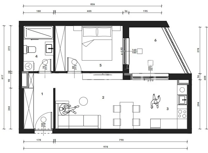 prodaja, stan, črnomerec, kuniščak, 2s, 51m2 - slika 2