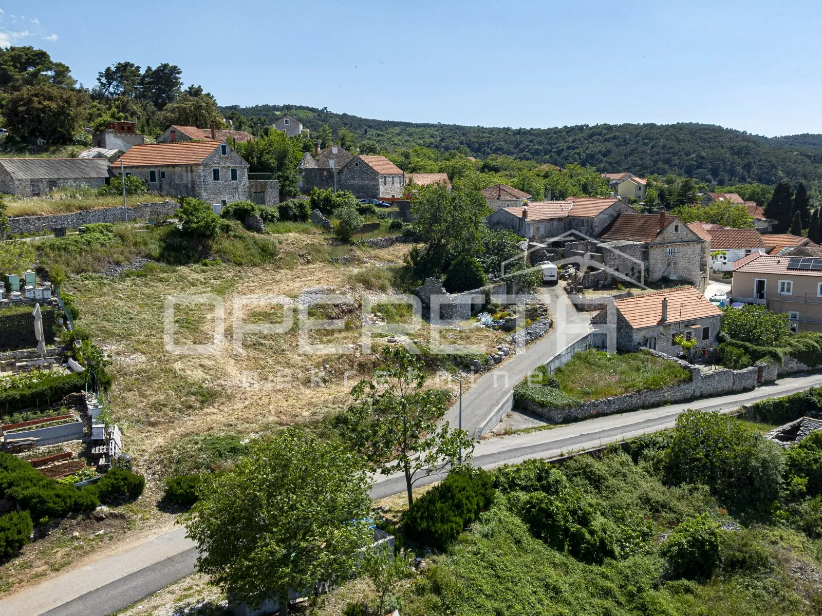 nerežišća, brač, građevinsko zemljište s pogledom, 450m2 - slika 14