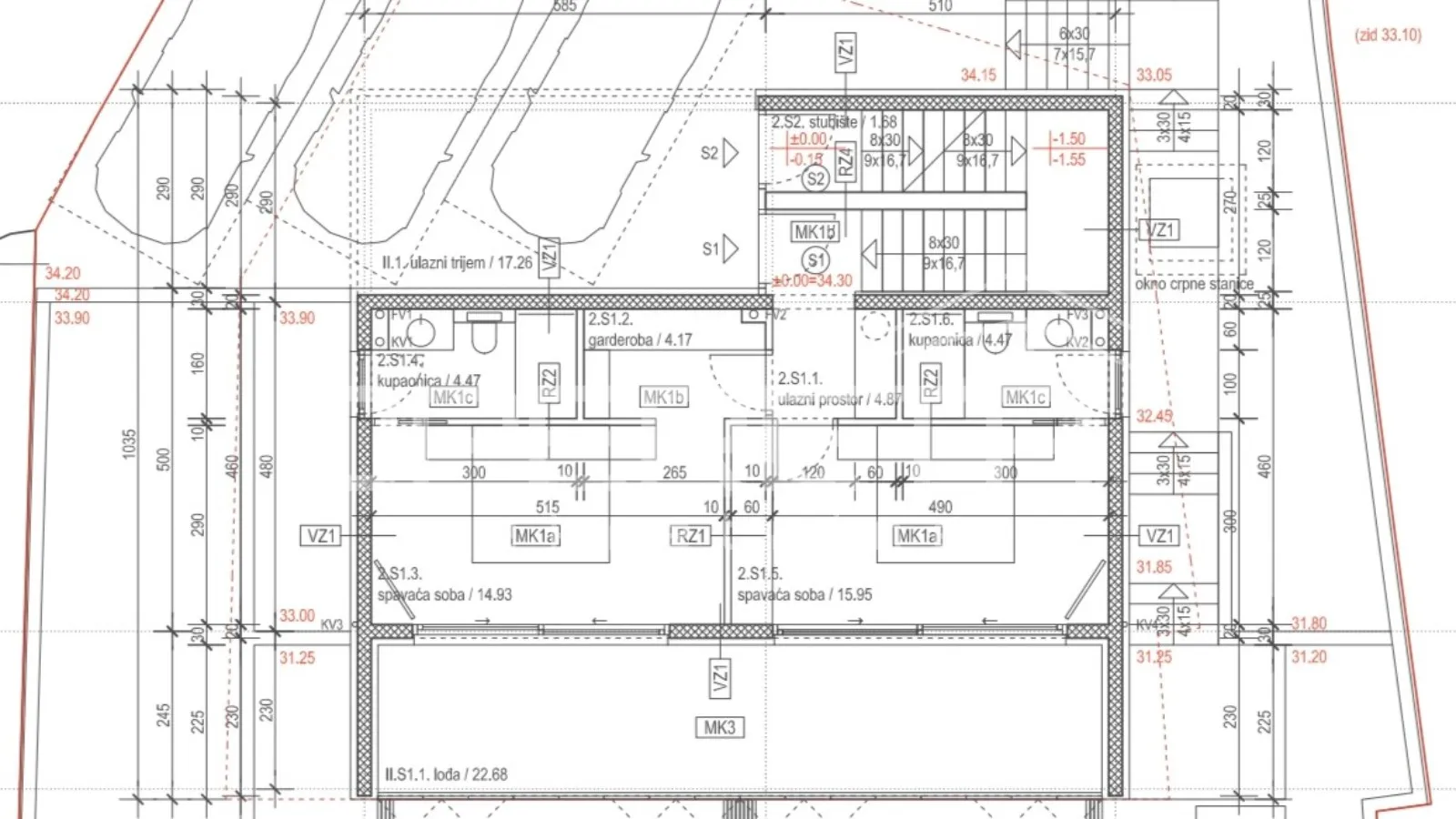 luksuzni dvoetažni stan u novogradnji, 129,17m2- vodice - slika 6
