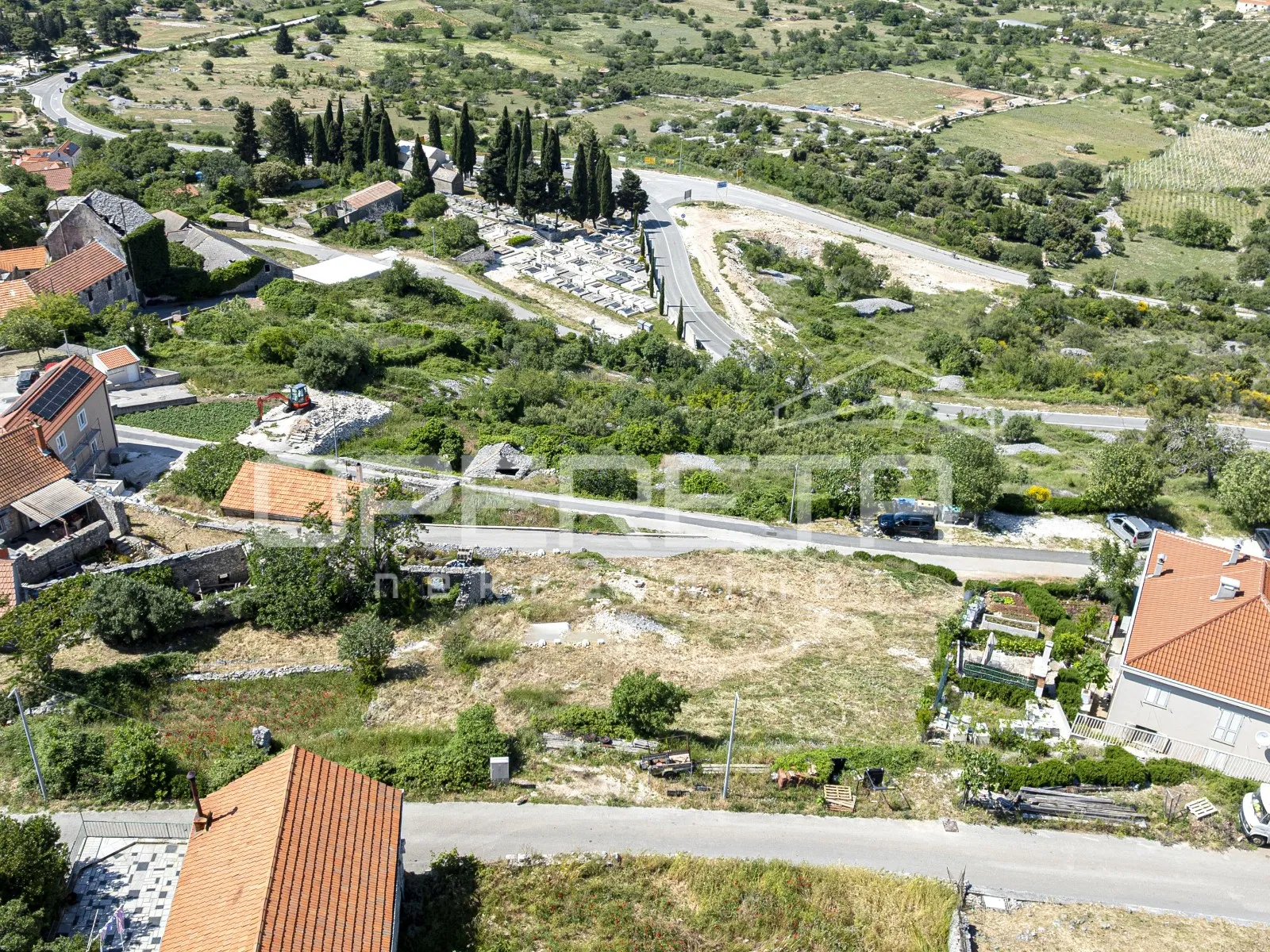 nerežišća, brač, građevinsko zemljište s pogledom, 450m2 - slika 12