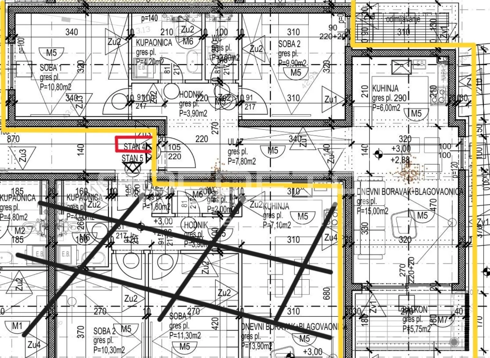 omiš/nemira – novo u ponudi_novogradnja s4 – 62,47m2 - slika 2