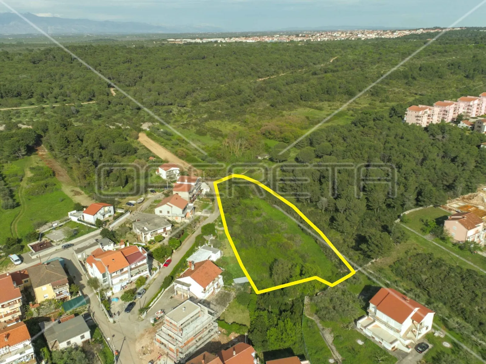 investicija, zemljište stambene namjene, pogled, 3.431 m2, diklo-zadar - slika 5