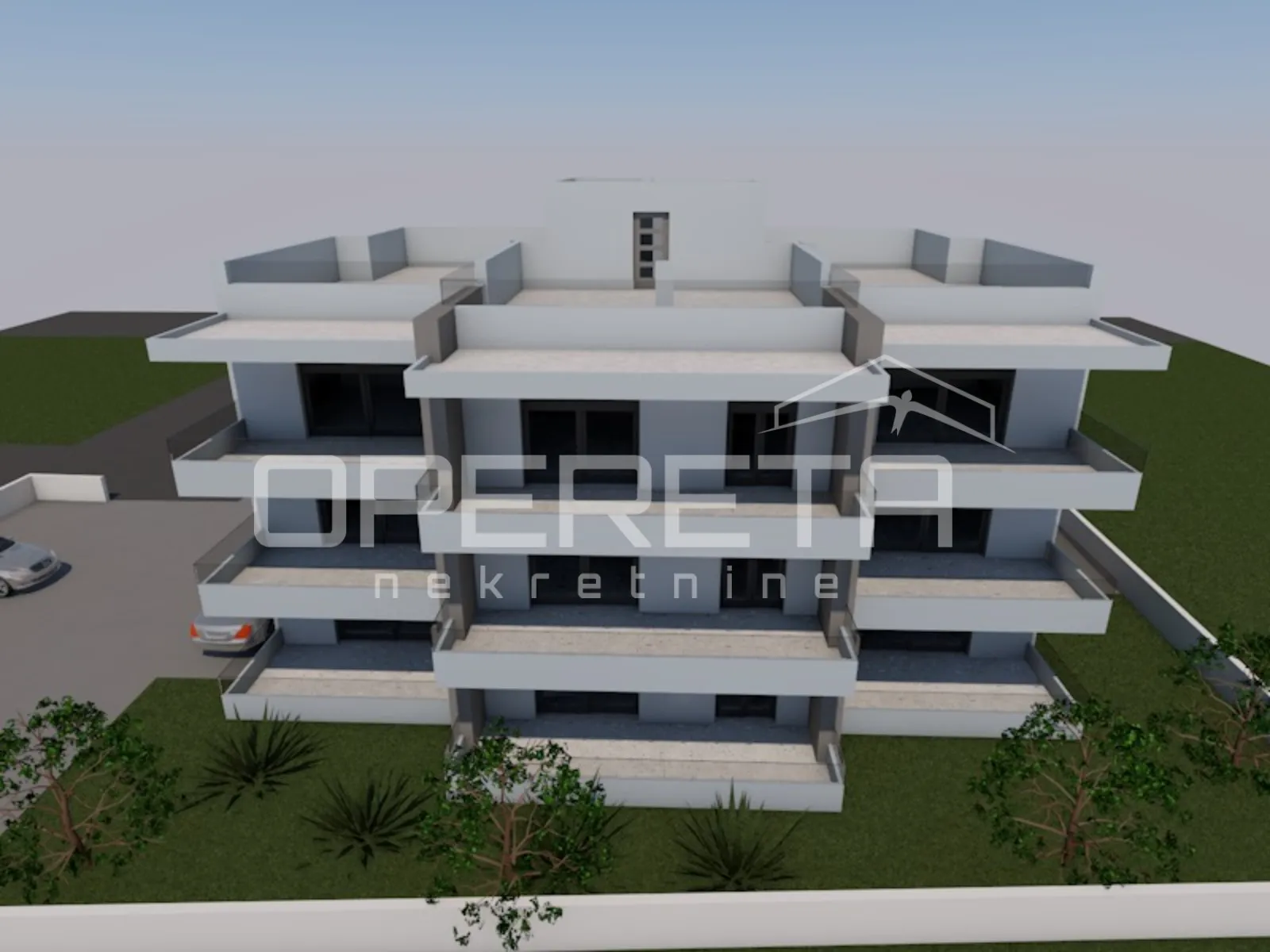 novogradnja, dvosoban stan s vrtom, 72 m², prizemlje, murvica - slika 2