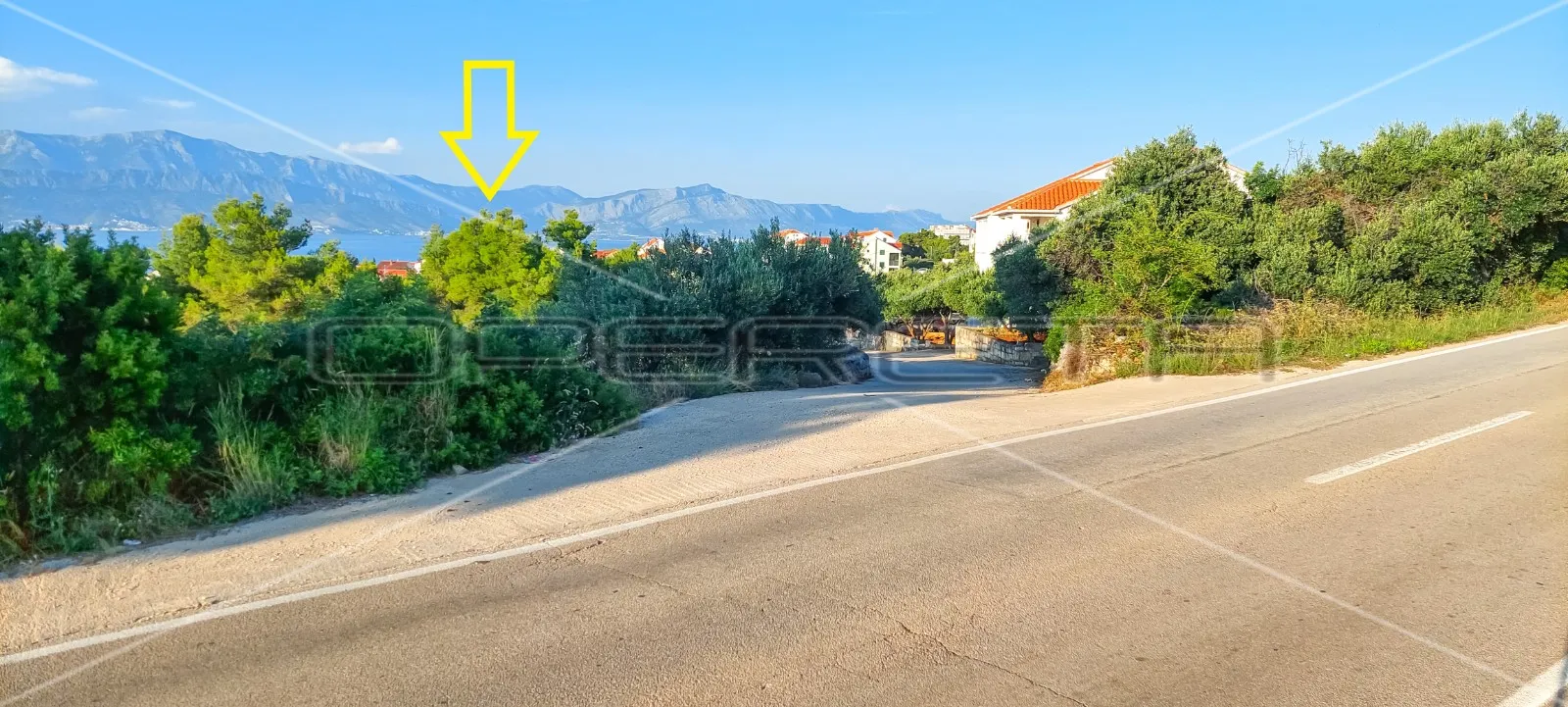 zemljište, supetar otok brač, pogled na more i idejni projekt za 4 luksuzne vile - slika 2