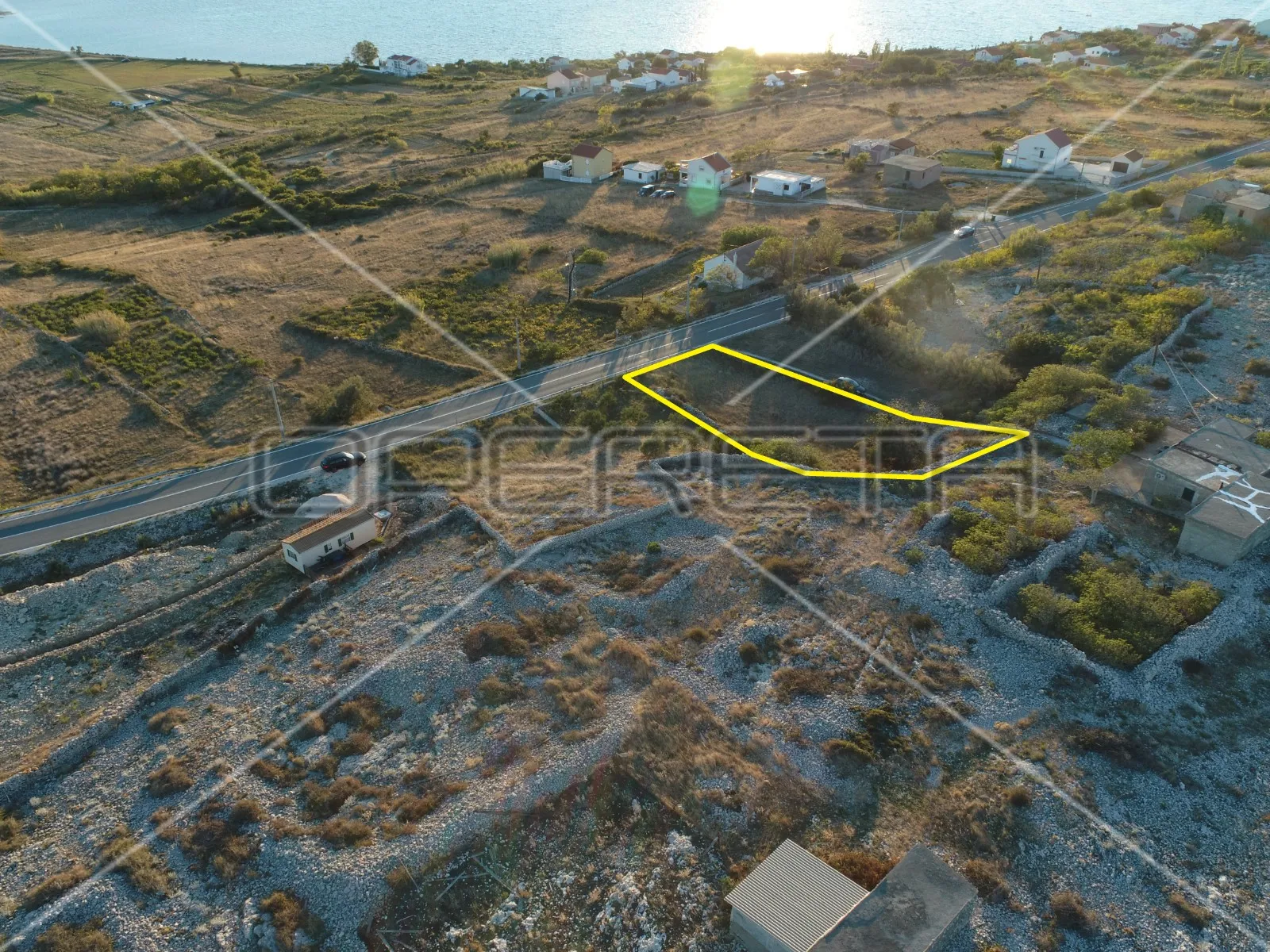 građevinsko zemljište, pogled na more, ograđeno, 821 m2, rtina,ražanac - slika 6