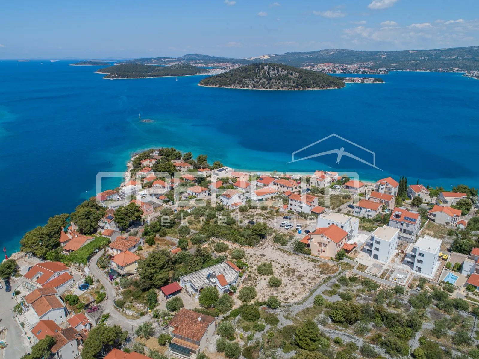 građevinska parcela u ražnju, 100 m od mora, otvoren pogled, 1.445 m2 - slika 5