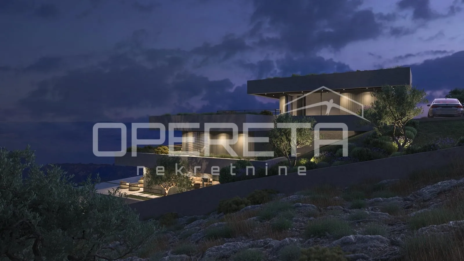 zemljište 1.546 m² s projektom za modernu vilu, omiš - slika 10