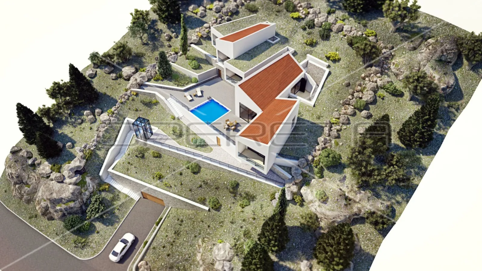 luksuzna vila modernog dizajna prvi red do mora, starigrad paklenica, 450m2 - slika 7