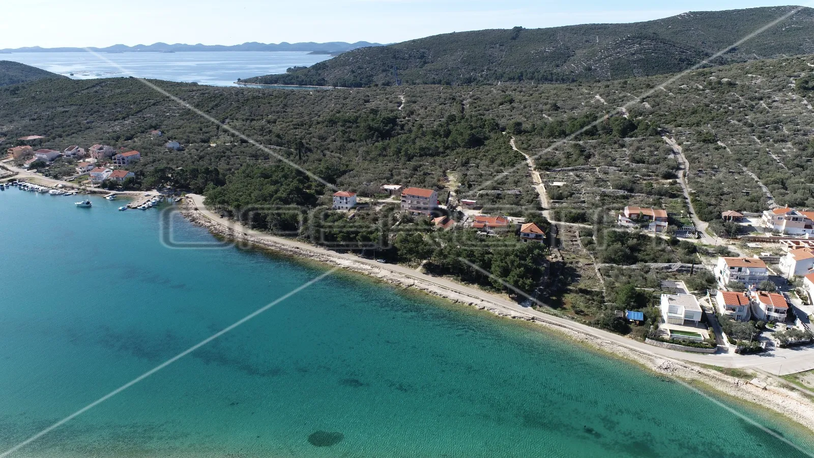 građevinsko zemljište, pogled na more, 70m do mora,1343 m2,kali,ugljan - slika 8