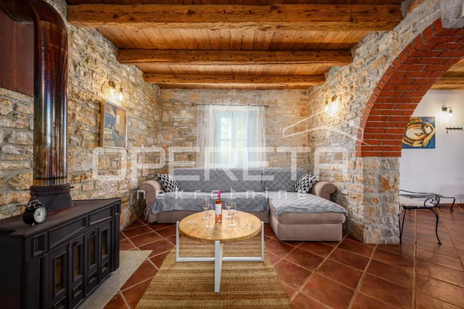 istra, sveti lovreč - kamena kuća s bazenom - slika 5