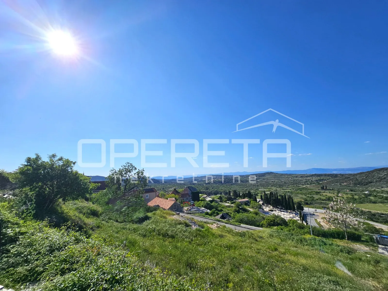 nerežišća, brač, građevinsko zemljište s pogledom, 450m2 - slika 3