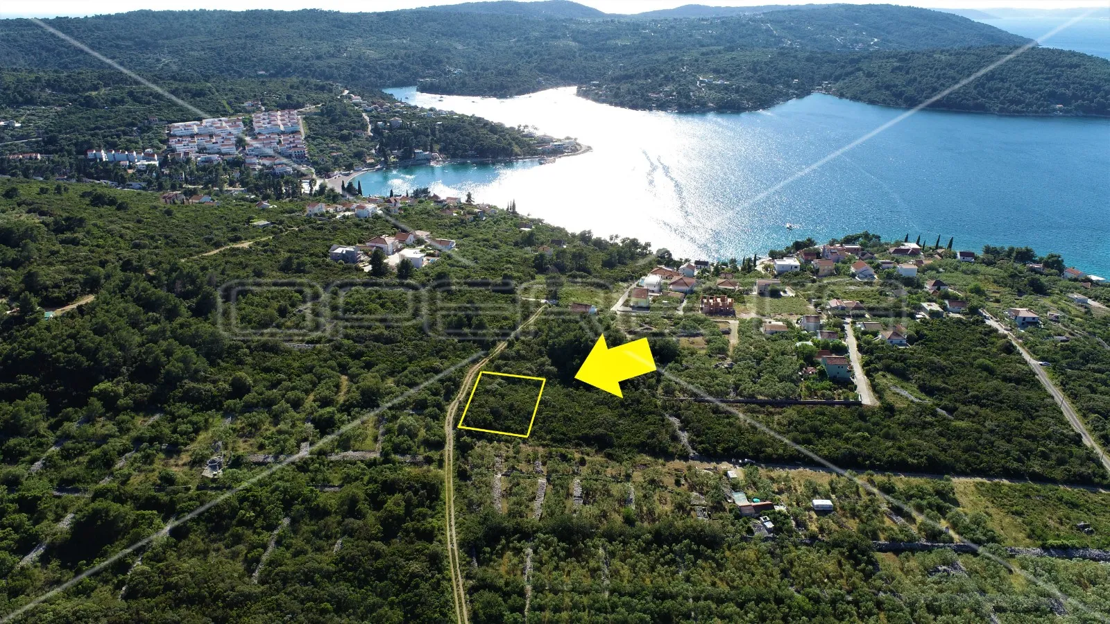 građevinsko zemljište 997 m2, m1 namjena, pogled na more, nečujam, otok šolta - slika 4