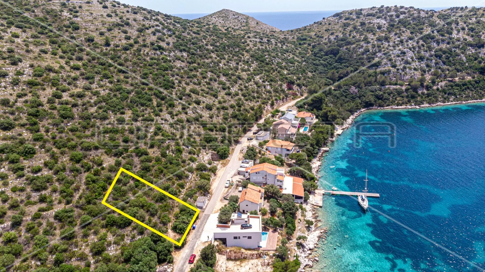Zemljište sa otvorenim pogledom na more, Lastovo - Skrivena Luka