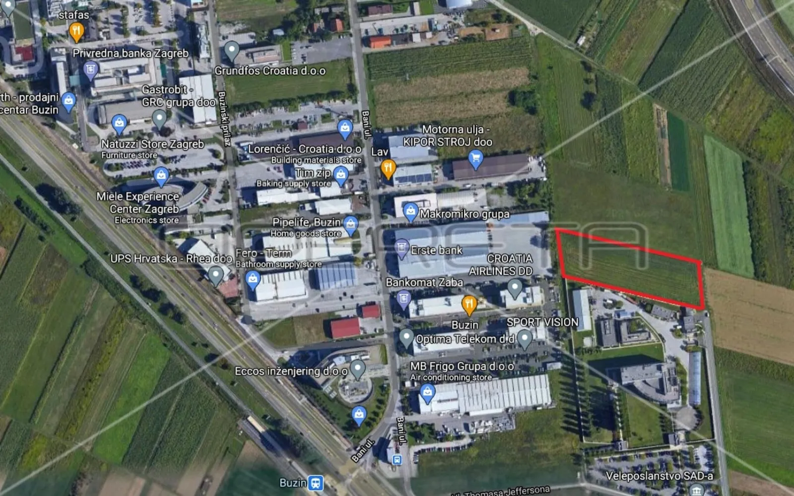 Thomasa Jeffersona, Buzin, 7.999,00 m2, 1.250.001,00 EUR