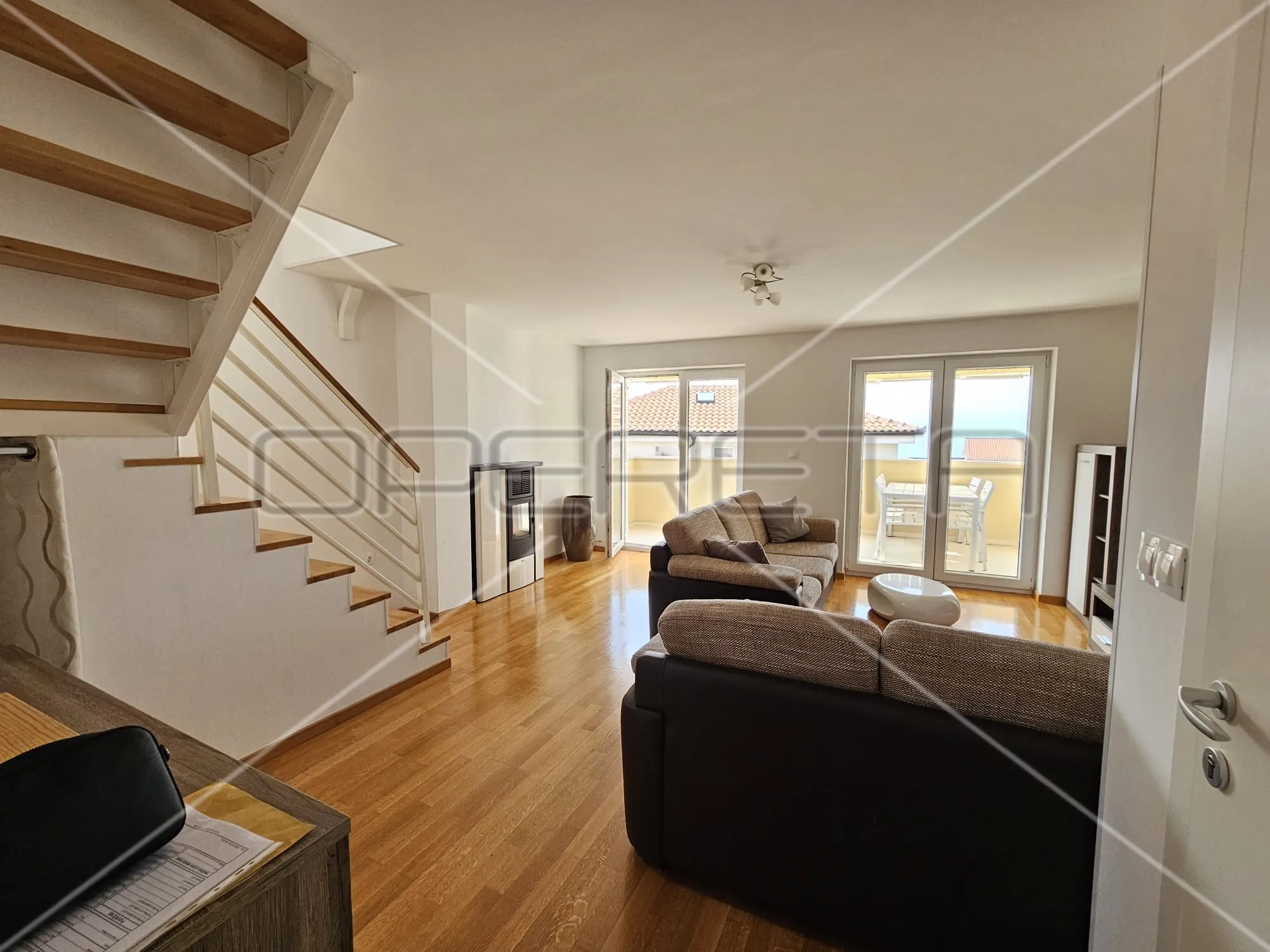 malinska, noviji duplex 4bdr s dvije terase, 2 parkirna mjesta, pogled more, atr - slika 7