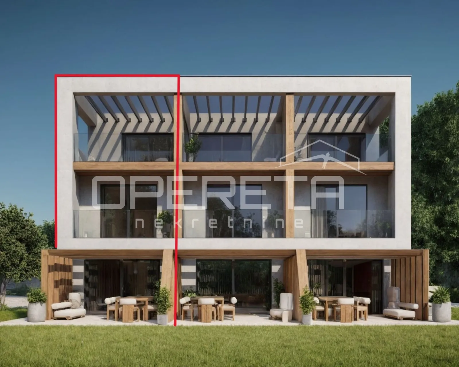 istra, medulin, moderna troetažna kuća sa pogledom, 300 m od mora - slika 2