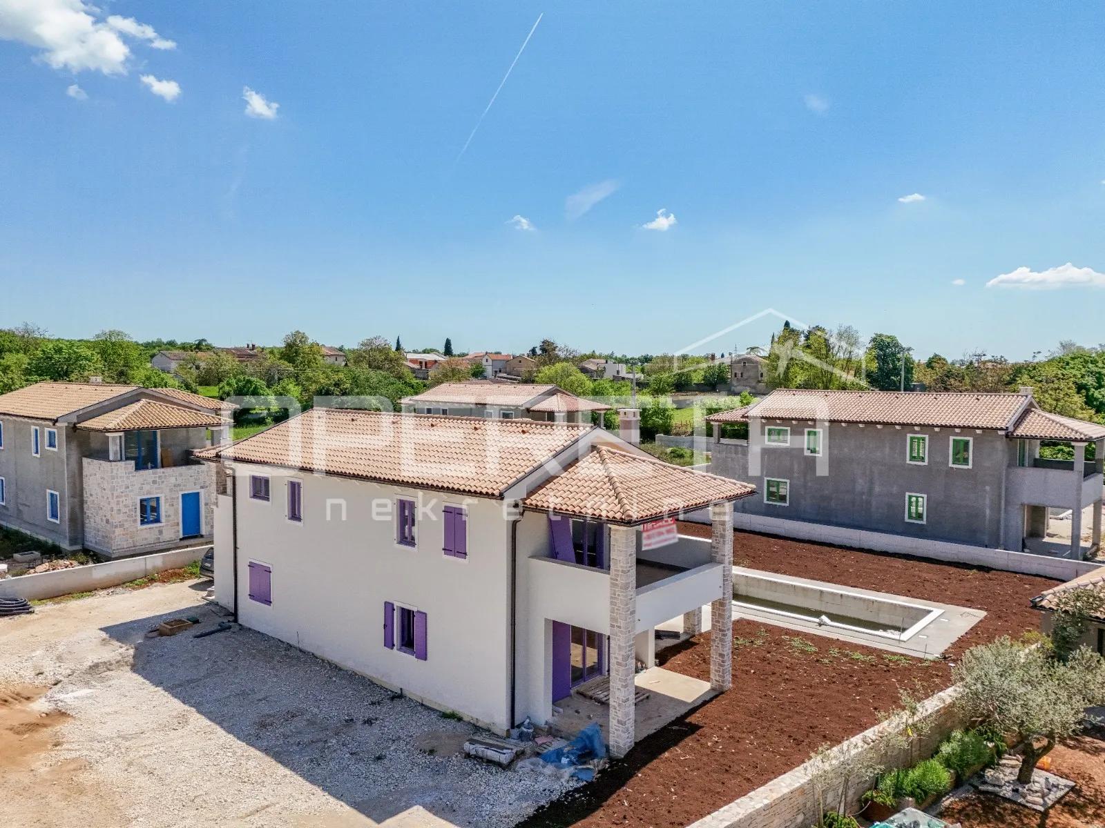 istra, rovinj okolica-kuća s bazenom pogled more - slika 31