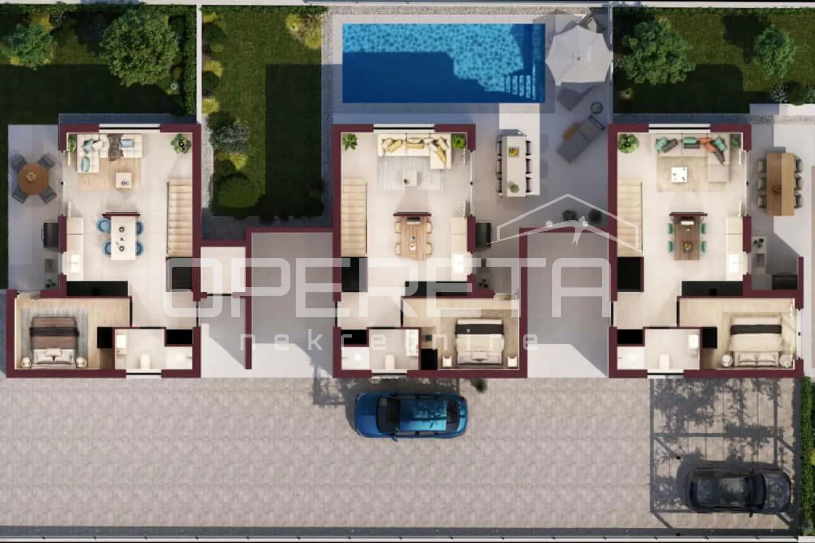 poreč, okolica – moderna kuća u nizu - slika 2