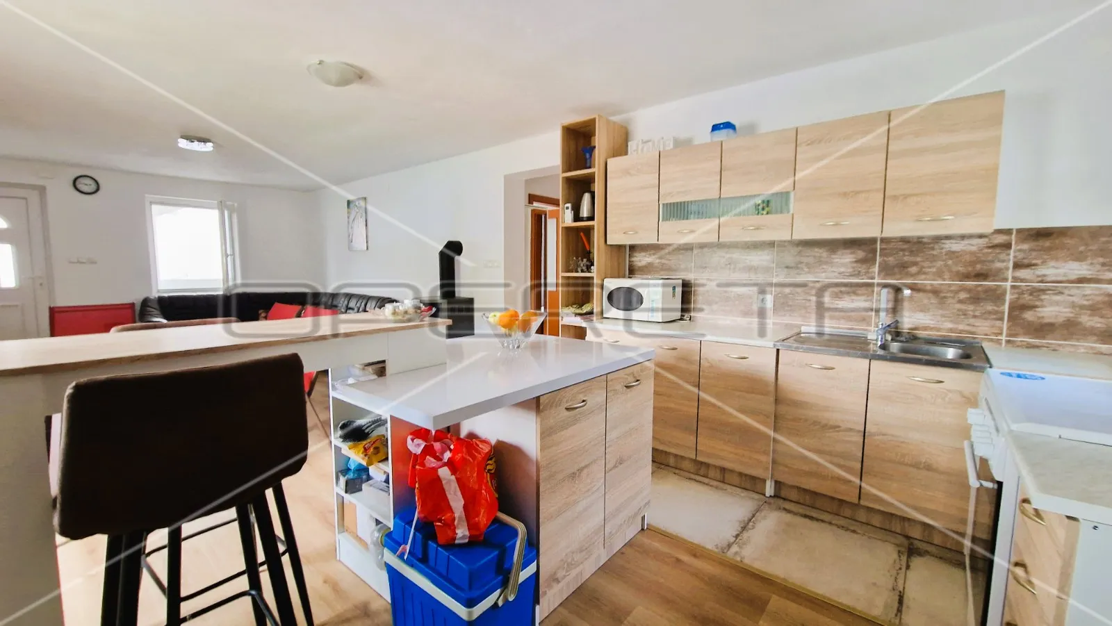 kuća s 2 stana, garaža, pogled, 300 m od mora, kruševo, 233 m2, - slika 11