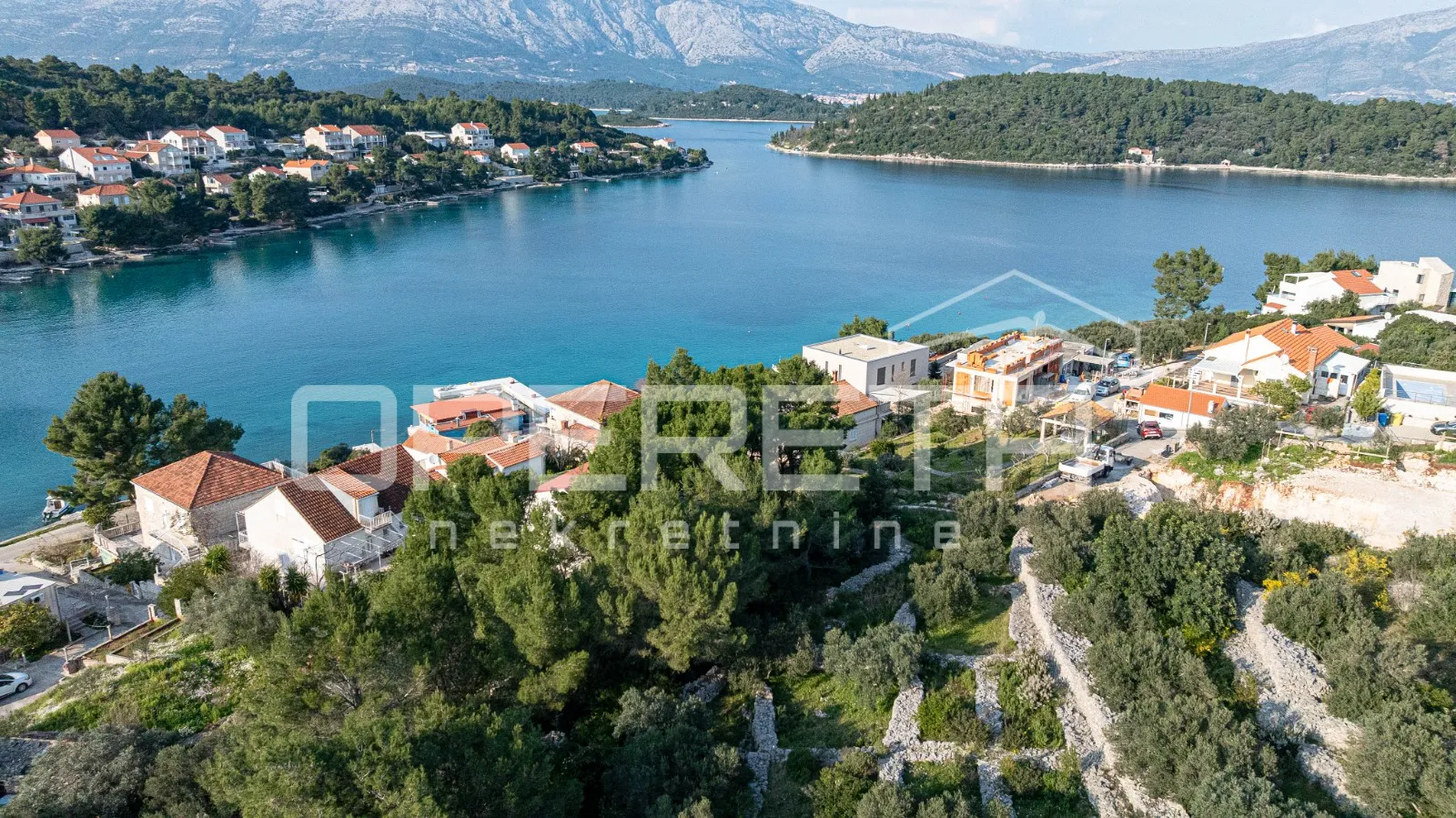 atraktivno zemljište 507 m2, pogledom na more, lumbarda - slika 3