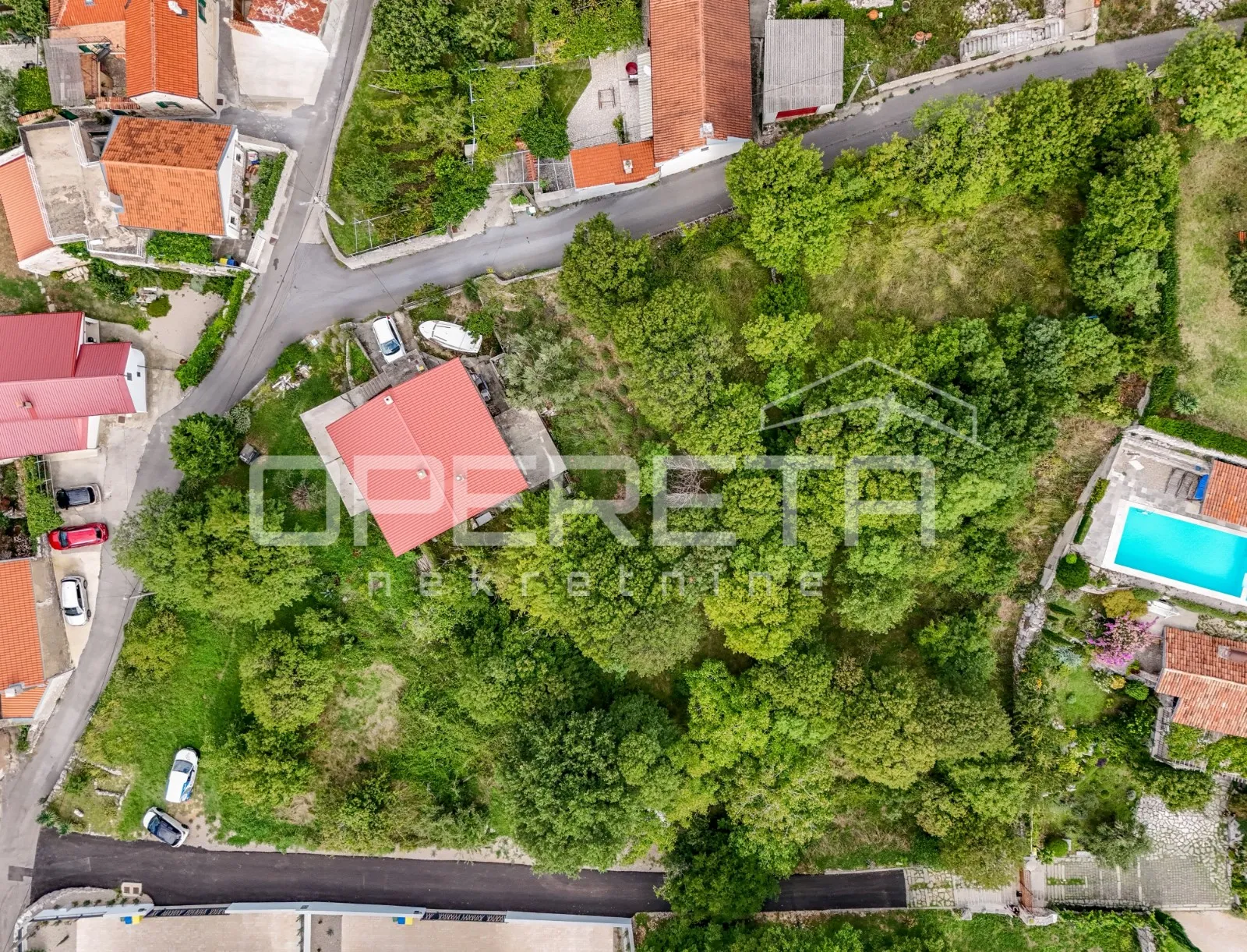 prodaja, građ.zemljište, novi vinodolski, centar bribira, 2014m2, pogled na more - slika 3