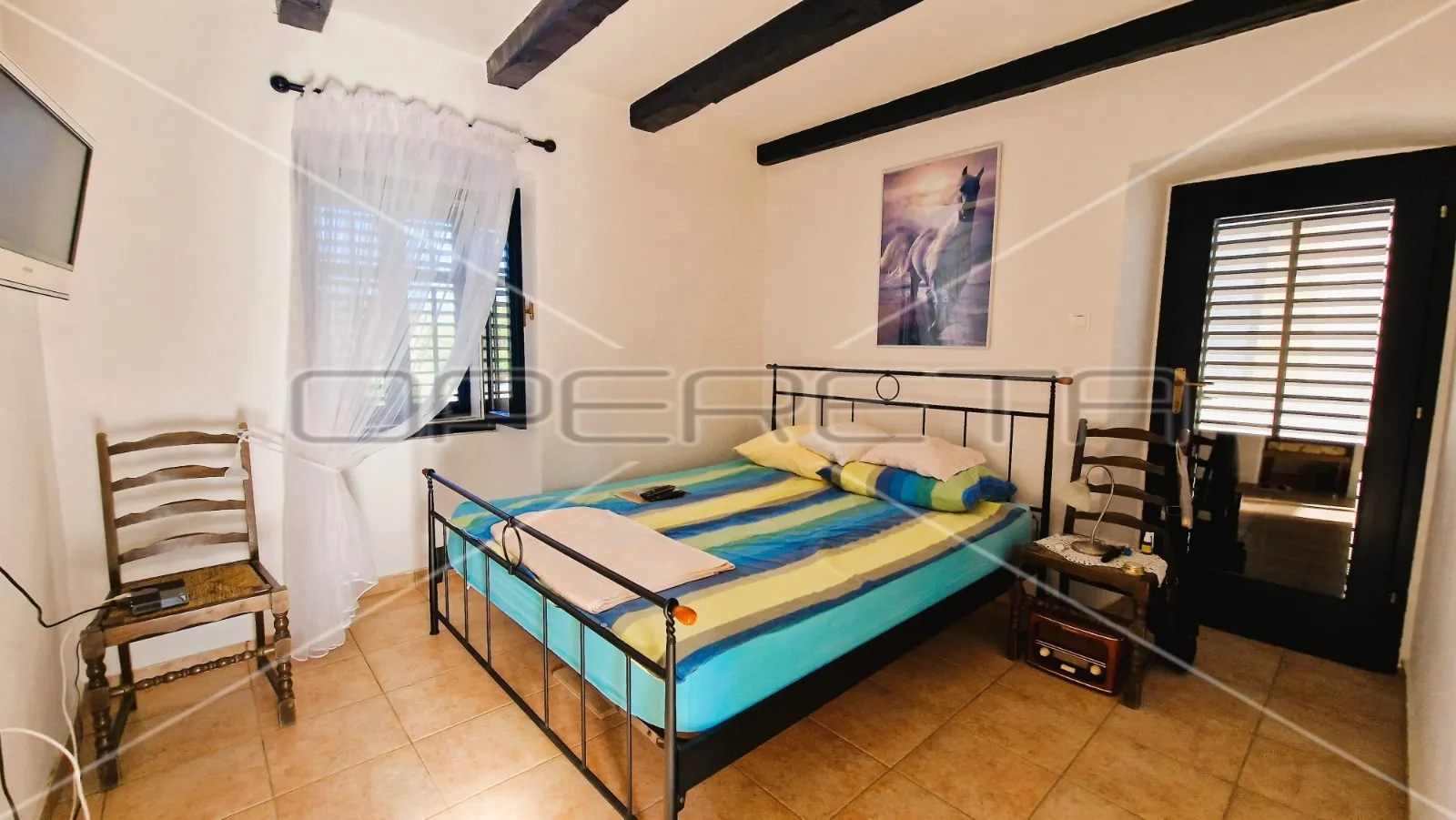 kamena kuća, 2 stambene jedinice, garaža, terasa, dvorište,127 m2, krk - slika 7
