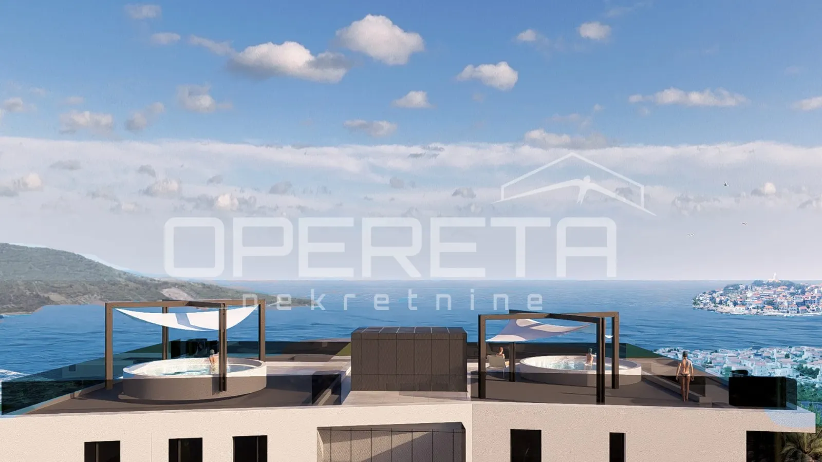 Penthouse,145m2, Primošten- novogradnja
