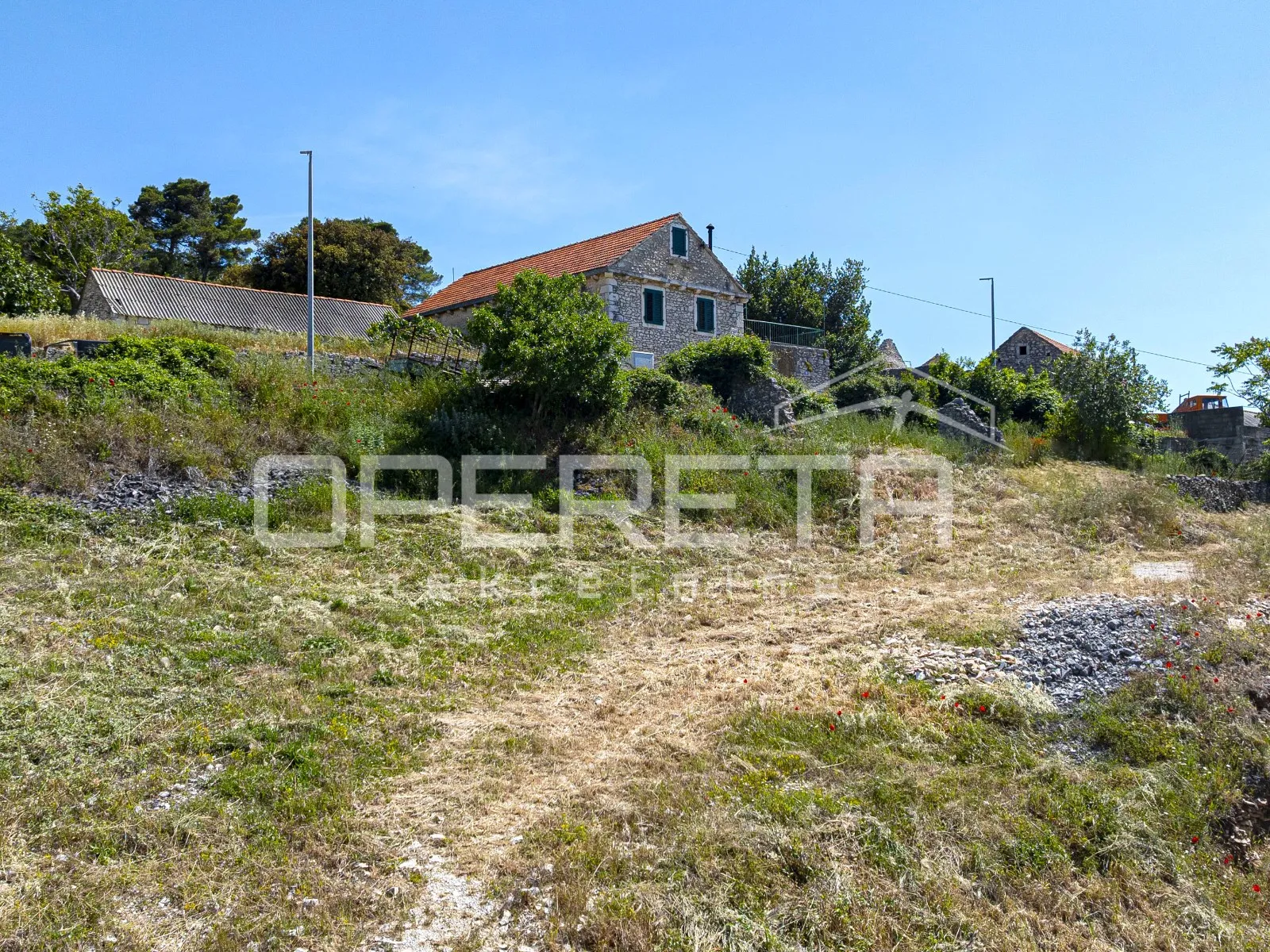 nerežišća, brač, građevinsko zemljište s pogledom, 450m2 - slika 17