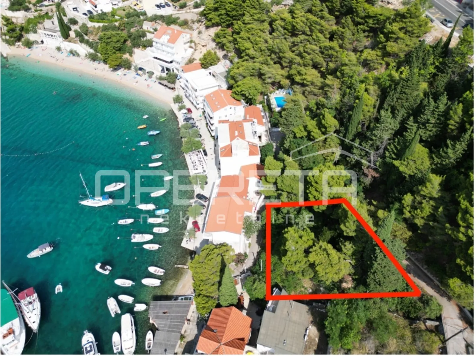 Građevinsko zemljište 488 m2 drugi red do mora - Stanići