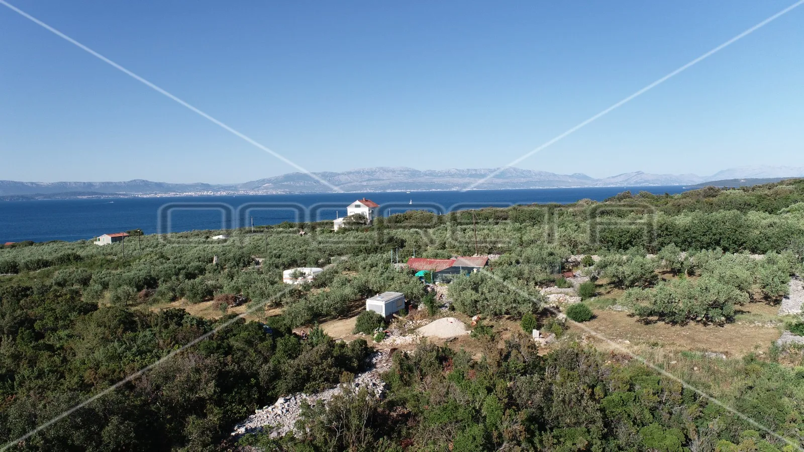 građevinsko zemljište, 2.709 m2, m1 namjena, pogled na more, nečujam, otok šolta - slika 5