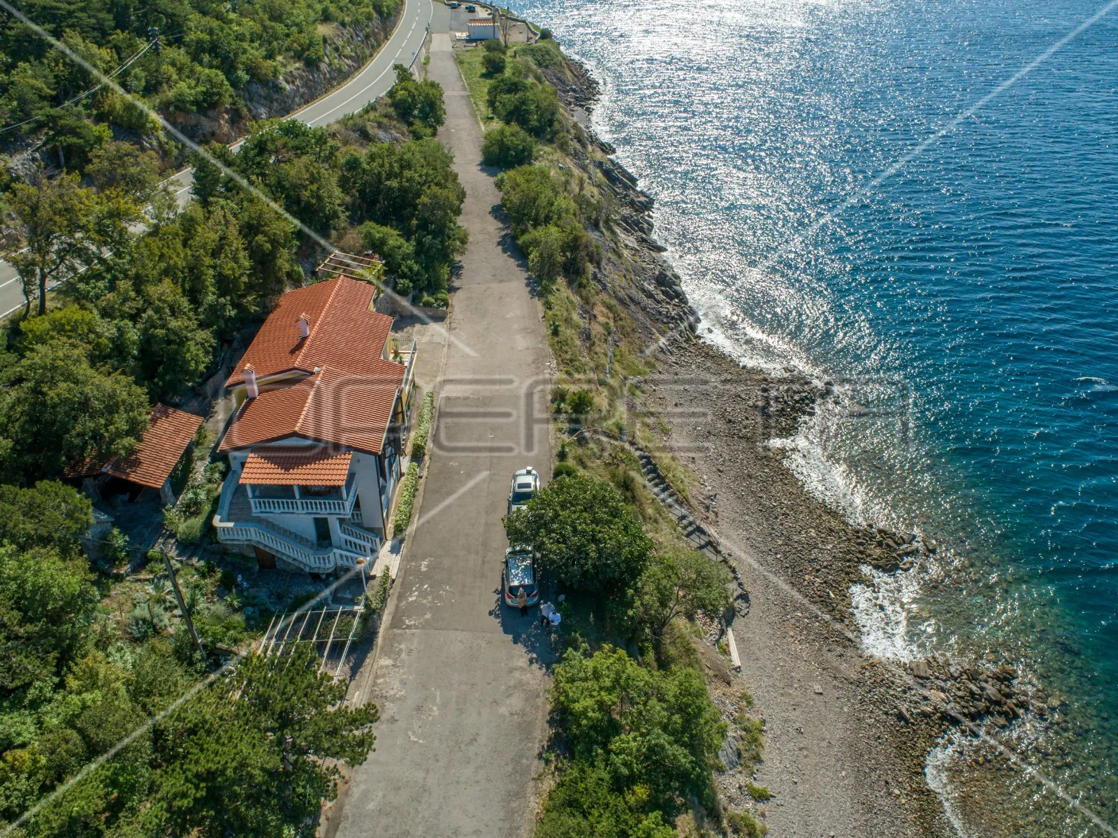 kuća s 4 apartmana, pogled na more, 1. red do mora, plaža, 216 m2,senj - slika 26