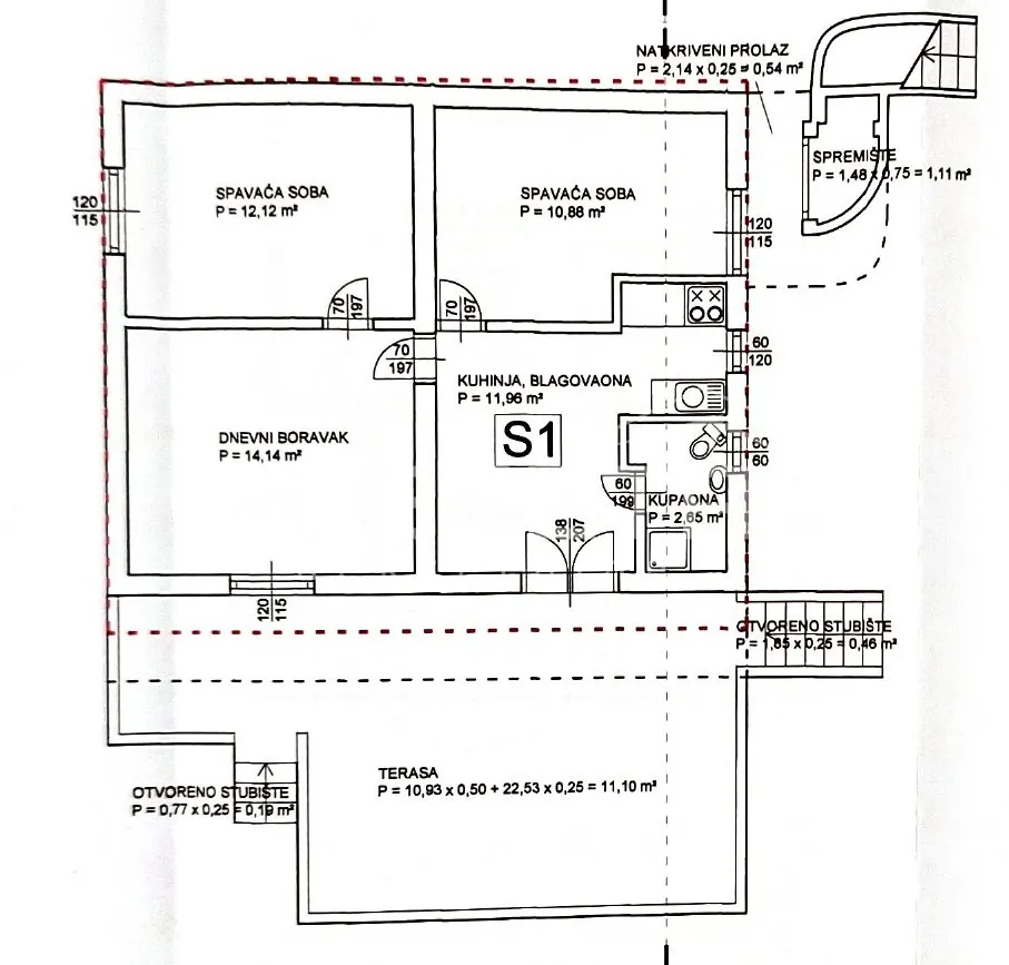 kuća s dva stana, garažom i 3 min od mora, rovanjska, 144 m2 - slika 26