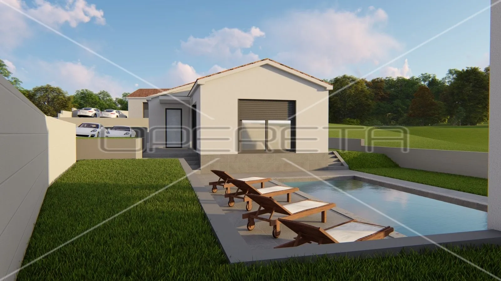 okolica kršana, građevinsko zemljište 891 m2 sa građevinskom dozvolom - slika 7