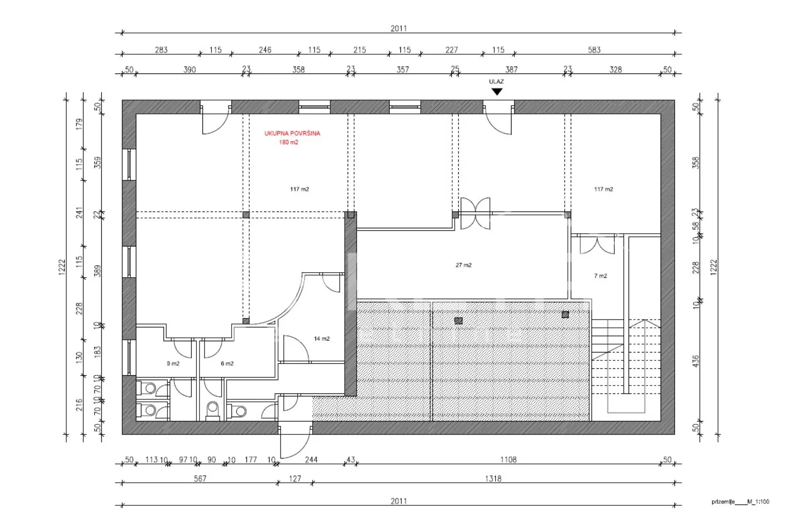 poslovni prostor 175 m2 - centar korčule uz more - slika 12