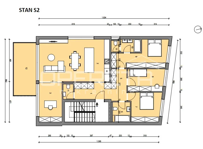 najam, ured, centar, šenoina, 128m2 - slika 7