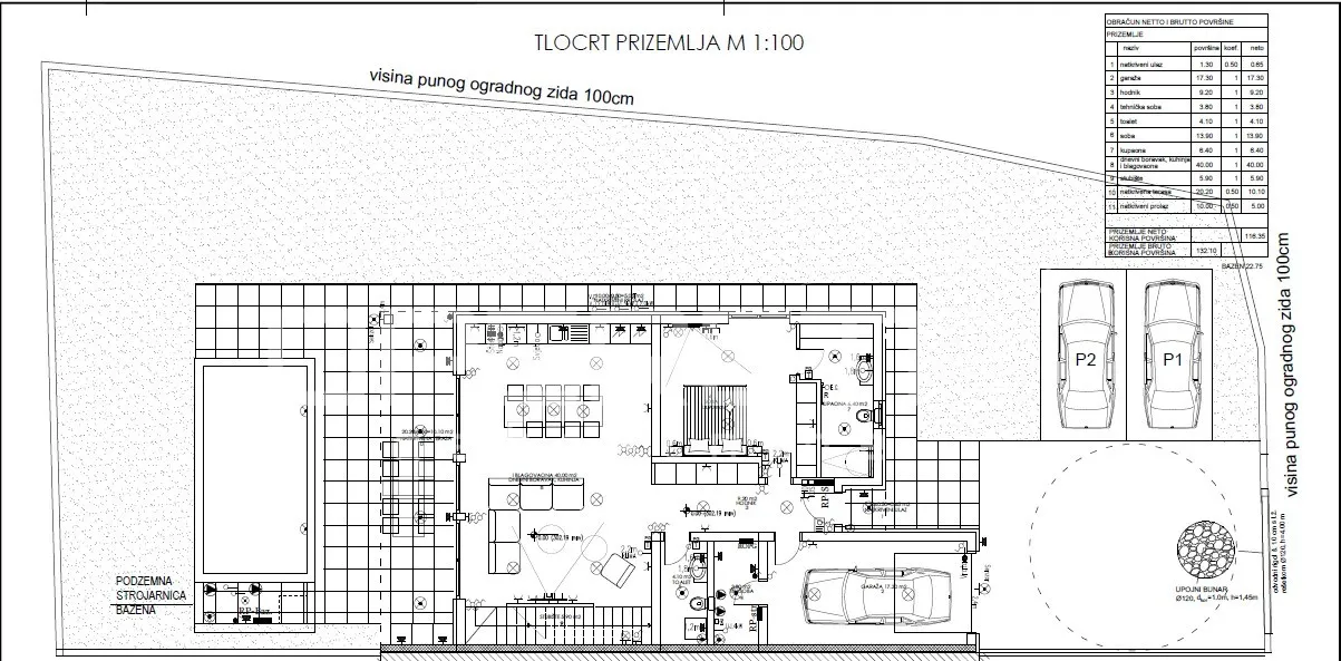 kuća s bazenom, novogradnja, istra, višnjan okolica nkp 219,85m2 - slika 2