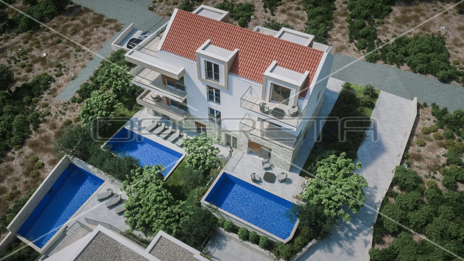 stan s bazenom i vrtom u stivašnici, 260,40 m2 - slika 13